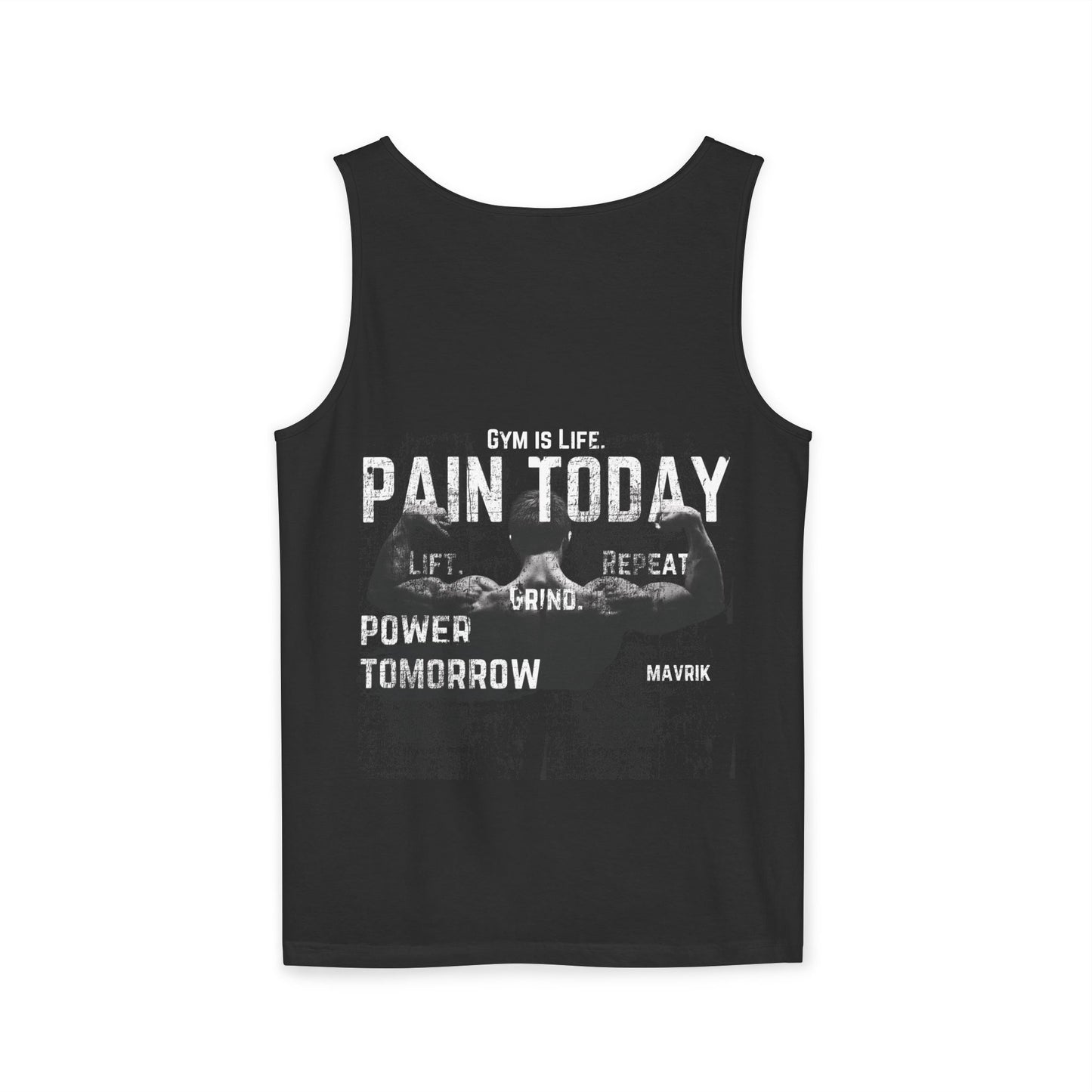 Gym Life Motivational Tank Top - Unisex Garment-Dyed Design for Fitness Enthusiasts