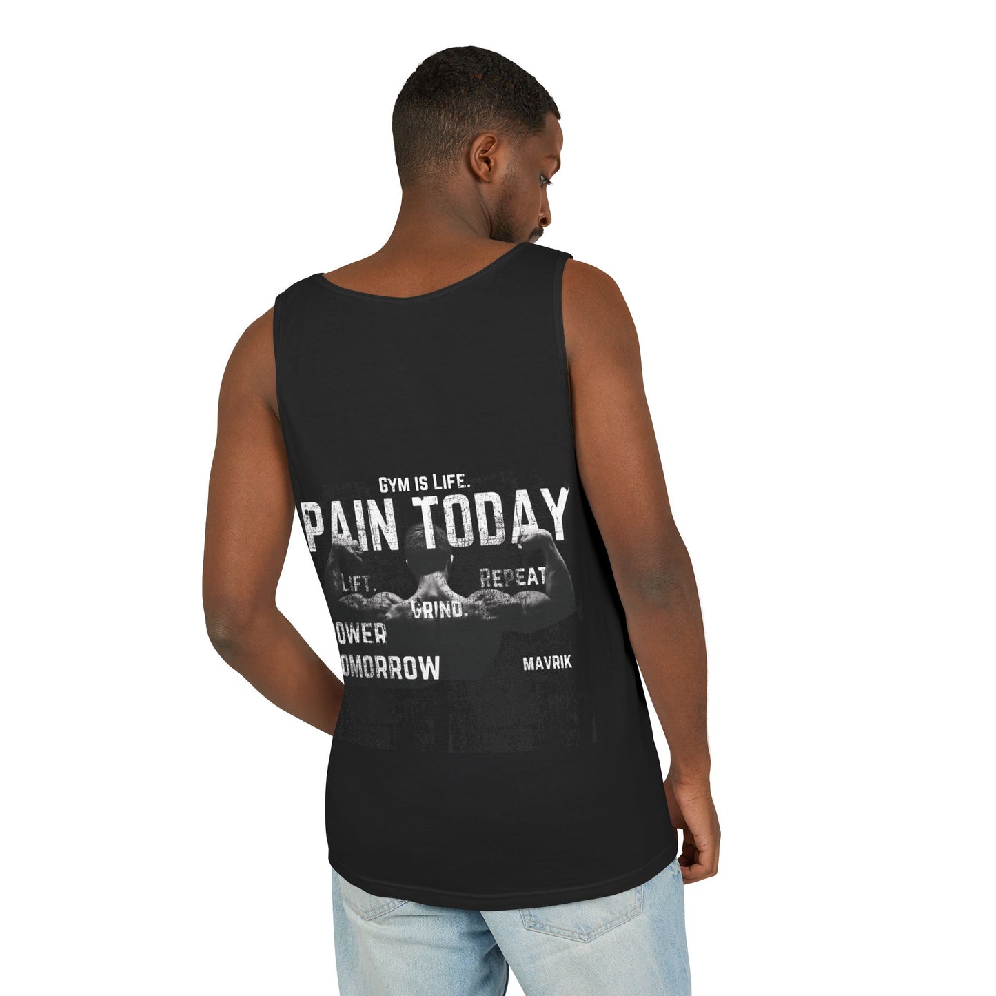 Gym Life Motivational Tank Top - Unisex Garment-Dyed Design for Fitness Enthusiasts