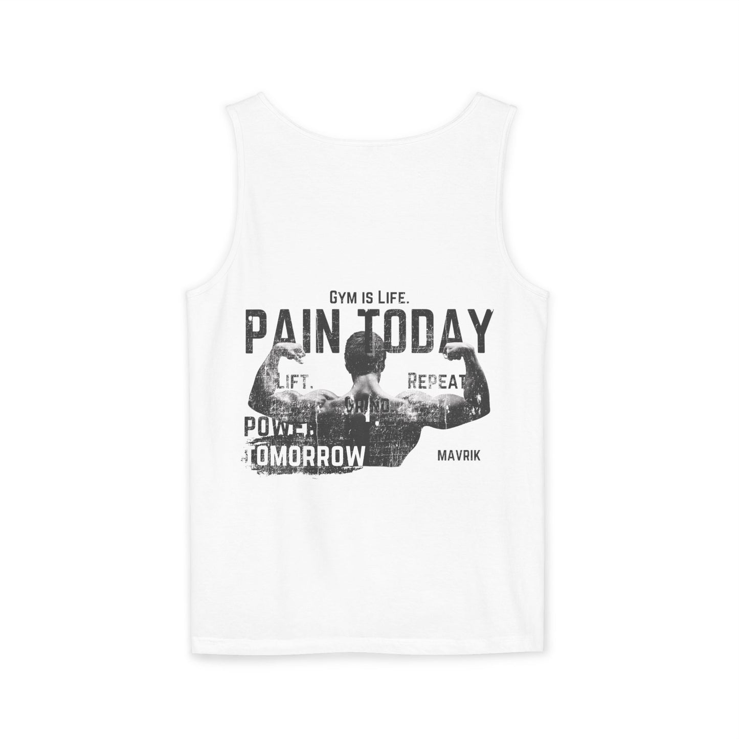 Gym Life Motivational Tank Top - Unisex Garment-Dyed Design for Fitness Enthusiasts